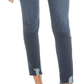 Hudson Women's Jeans Nico High Waist Chewed Hem Ankle Skinny Jeans Blue Size 28