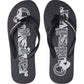 Quiksilver Men's Molokai Wordmark Flip-Flops Black Size 12