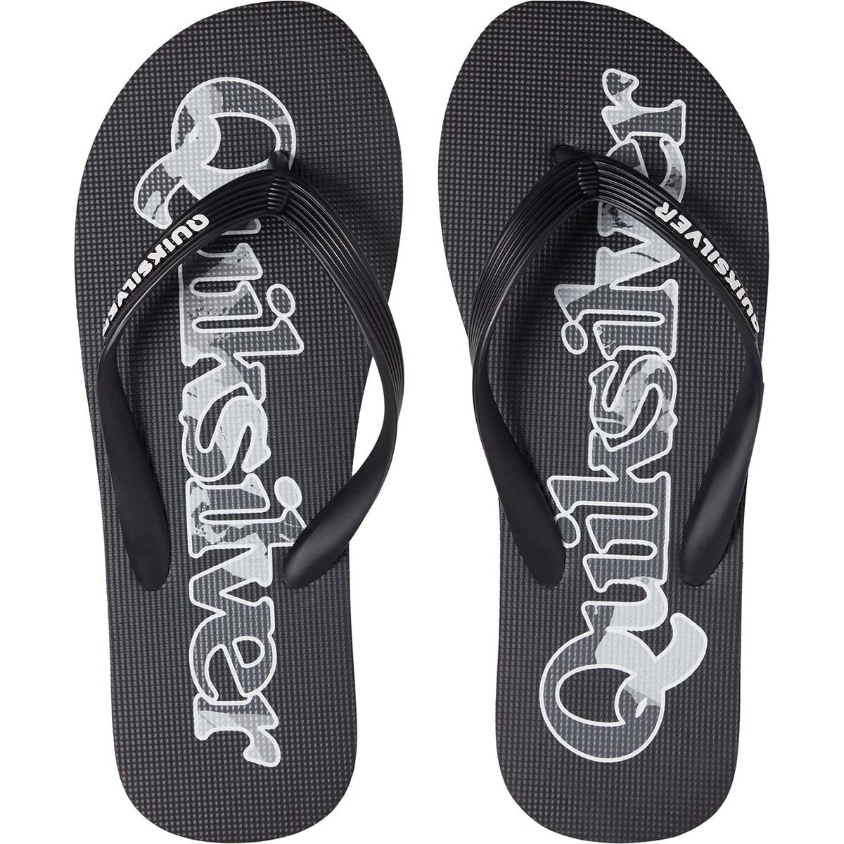 Quiksilver Men's Molokai Wordmark Flip-Flops Black Size 12