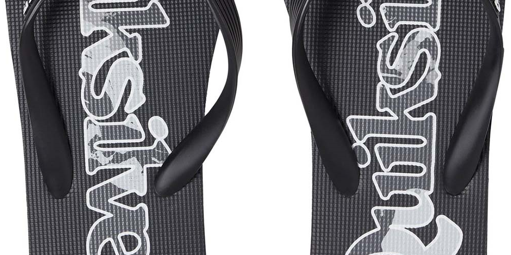 Quiksilver Men's Molokai Wordmark Flip-Flops Black Size 12