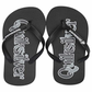 Quiksilver Men's Molokai Wordmark Flip-Flops Black Size 12