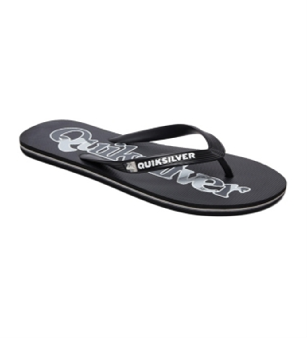 Quiksilver Men's Molokai Wordmark Flip Flops Black Size 13 M