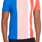 Club Room Men's Colorblocked Stripe T-Shirt Pink Sky Size S