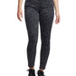 True Religion Women's Printed Skinny Pants Black Size 28