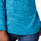 Karen Scott Women's Marled Sweatshirt Teal Size PP