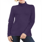 Karen Scott Women's Cotton Turtleneck Top Purple Size Petite M