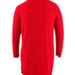 चार्टर क्लब महिला पैचवर्क कार्डिगन लाल रंग की, छोटे माप में बड़ी