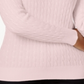 Karen Scott Women's Cotton Cable Knit Sweater Blush Size Petite XL