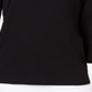 Karen Scott Women's Rhinestone Embellished Cotton Top Black Size Petite S/M