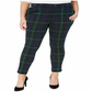 Ralph Lauren Women's Plus Plaid Jacquard Pants Black Size 2XL