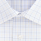 Eagle Men's Classic Fit Non Iron Stretch Collar Check Dress Shirt White Size M