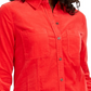 Charter Club Women's Button Down Cotton Corduroy Shirt Red Size Petite Small