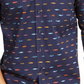 Club Room Men's Regular Fit Performance Stretch Fish Print Shirt Blue Size Small