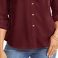 Charter Club Women's Solid Button up Shirt Red Size Petite XL