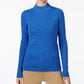 Karen Scott Women's Cotton Mock Neck Sweater Blue Size XX-Large