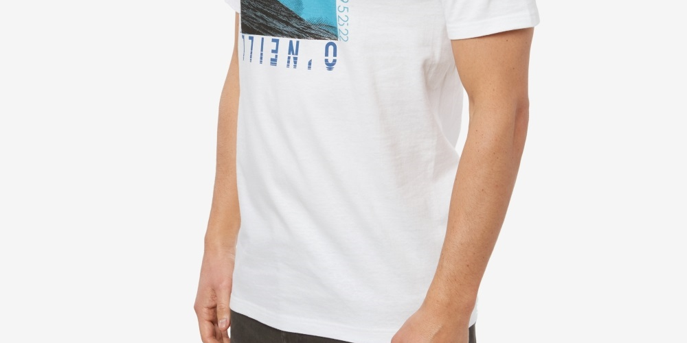 O'neill Men's Surf Short Sleeve Tee White Size Small
