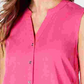 Style & Co Women's Sleeveless Blouse Pink Size Medium