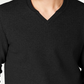 INC International Concepts Men's Textured Split Neck Sweatshirt Black Size Small