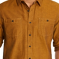American Rag Men's Cotton Herringbone Button Down Shirt Yellow Size Large