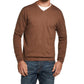 Weatherproof Vintage Men's V Neck Pullover Solid Beige Size Small