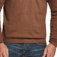 Weatherproof Vintage Men's V Neck Pullover Solid Beige Size Small