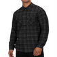 Hurley Men's Spitfire Plaid Shirt Black Size Medium