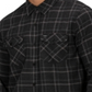Hurley Men's Spitfire Plaid Shirt Black Size Medium
