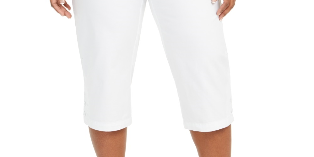 Karen Scott Women's Capri Pants White Size Petite Small