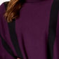 Alfani Women's Striped Poncho Sweater Purple Size Petite Large