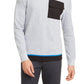 Alfani Men's Utility Pocket Crewneck Sweatshirt Gray Size Medium