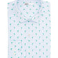 Bar III Men's Slim Fit Performance Stretch Frog Stripe Dress Shirt Blue Size S