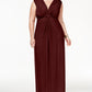 Love Squared Women's Sleeveless Full Length Formal Dress Red Size 2X