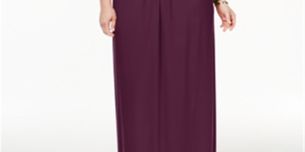 Love Squared Women's Sleeveless Full Length Formal Dress Red Size 2X