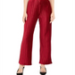 Alfani Women's Pleated Velvet Pants Red Size Petite
