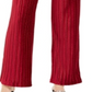 Alfani Women's Pleated Velvet Pants Red Size Petite