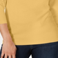 Karen Scott Women's Cotton Henley Shirt Brown Size Petite Medium