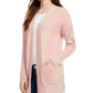 Pink Rose Juniors' Open-Front Cardigan Red Size Large