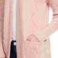 Pink Rose Juniors' Open-Front Cardigan Red Size Large
