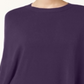 Karen Scott Women's Luxsoft Ruffled Poncho Purple Size Petite L