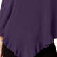 Karen Scott Women's Luxsoft Ruffled Poncho Purple Size Petite L