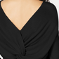 Bar III Women's Ribbed Twist Back Sweater Black Size X-Small