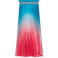 Rare Editions Big Girls Ombre Pleated Charmeuse Dress Navy Size 7