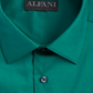 Alfani Men's Slim Fit Performance Stretch Easy Care Solid Dress Shirt Green Size XL