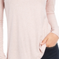 Charter Club Women's Heathered Ribbed Turtleneck Top Pink Size X-Small