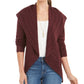 Style & Co Women's Pointelle Cardigan Purple Size XX-Large