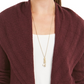 Style & Co Women's Pointelle Cardigan Purple Size XX-Large
