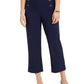 Charter Club Women's Cropped Sailor Pants Blue Size 10 Petite