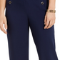 Charter Club Women's Cropped Sailor Pants Blue Size 10 Petite