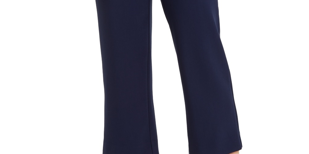 Charter Club Women's Cropped Sailor Pants Blue Size 10 Petite