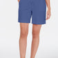 Karen Scott Women's Pull On Drawstring Shorts Blue Size Small